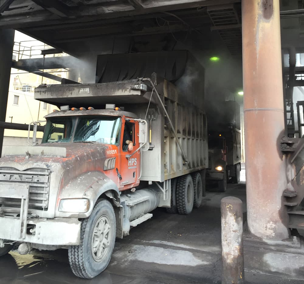 Dust suppression on silo at pulp and paper operation