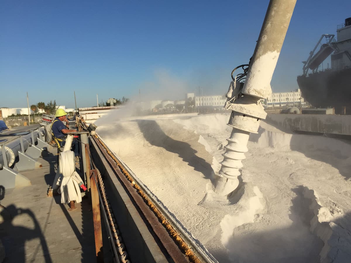 Dust suppression at aggregate, cement, and sand operation